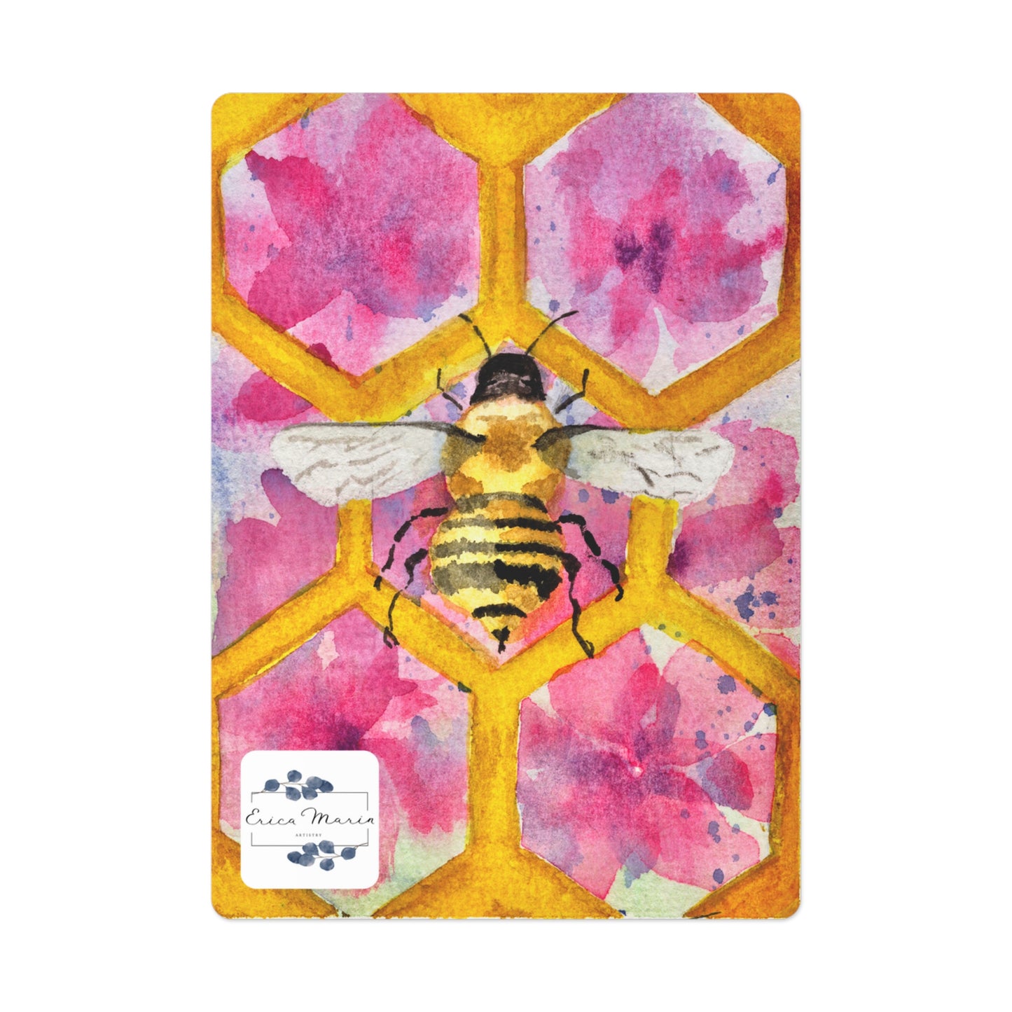 "Queen Bee" Watercolor Art Playing/Poker Cards