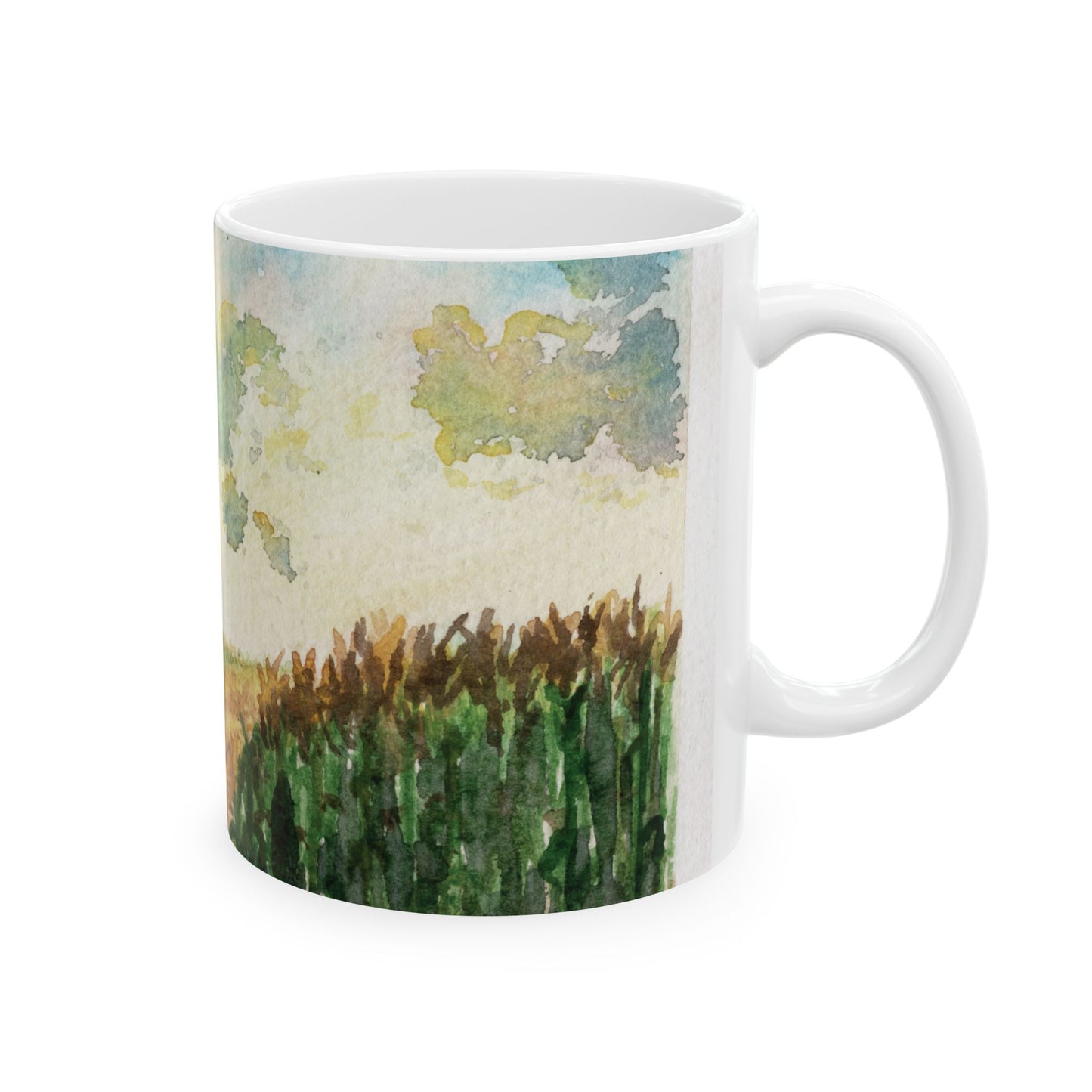 "Harvest" Watercolor Art Ceramic Mug