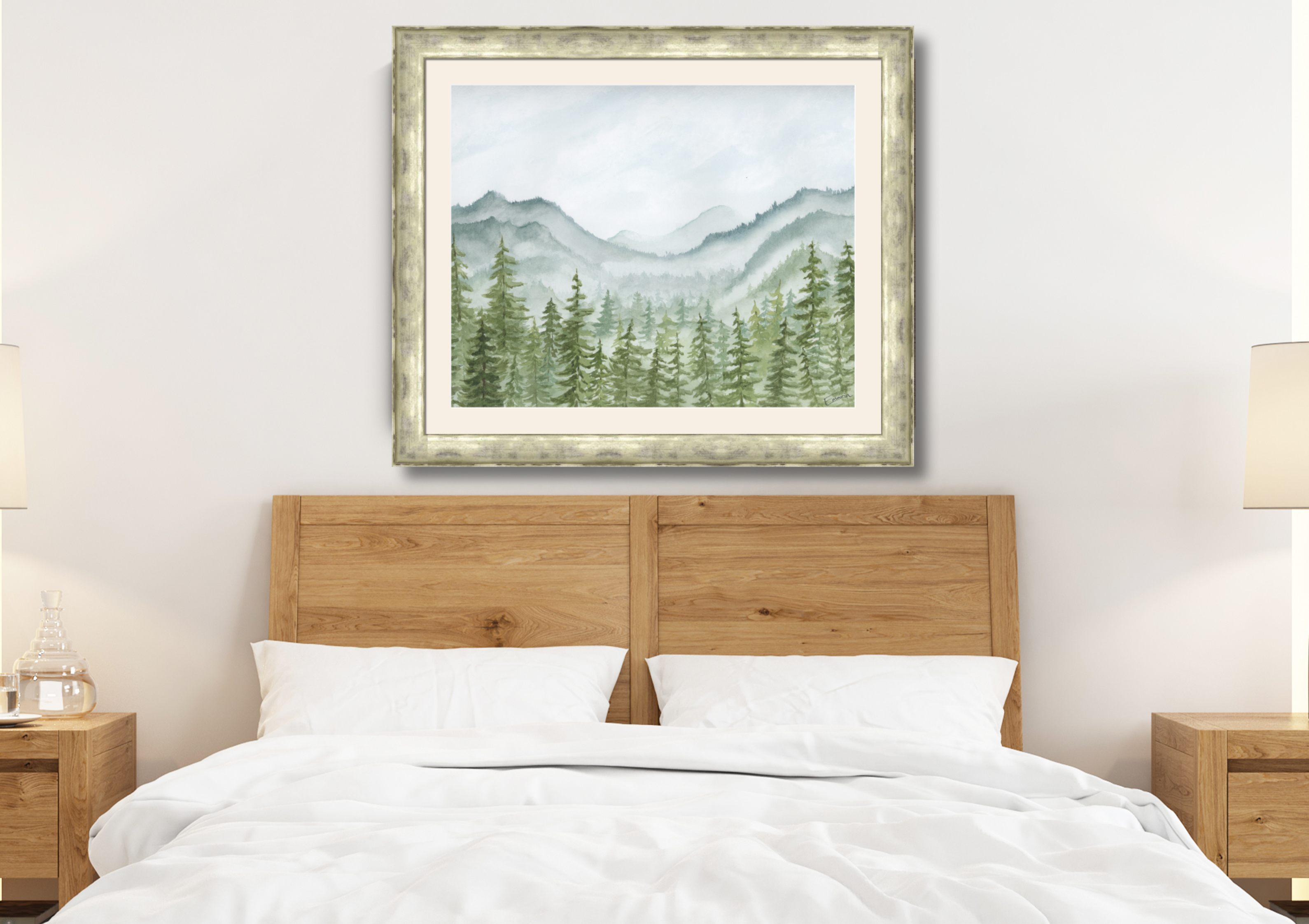 Breath of the Mountains and Misty Mountain Draw Original Artwork | 9x12| Unframed