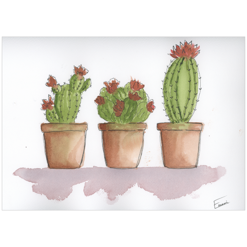 Potted Pokies Original Artwork