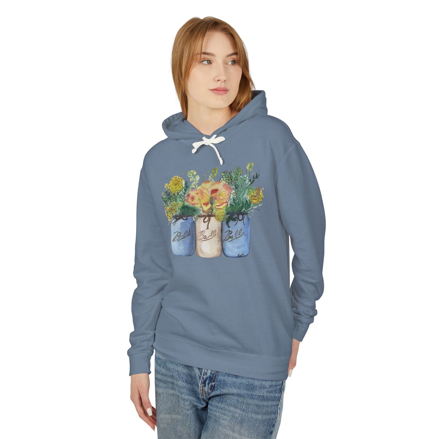 "Farmhouse Bouquet" Lightweight Hoodie