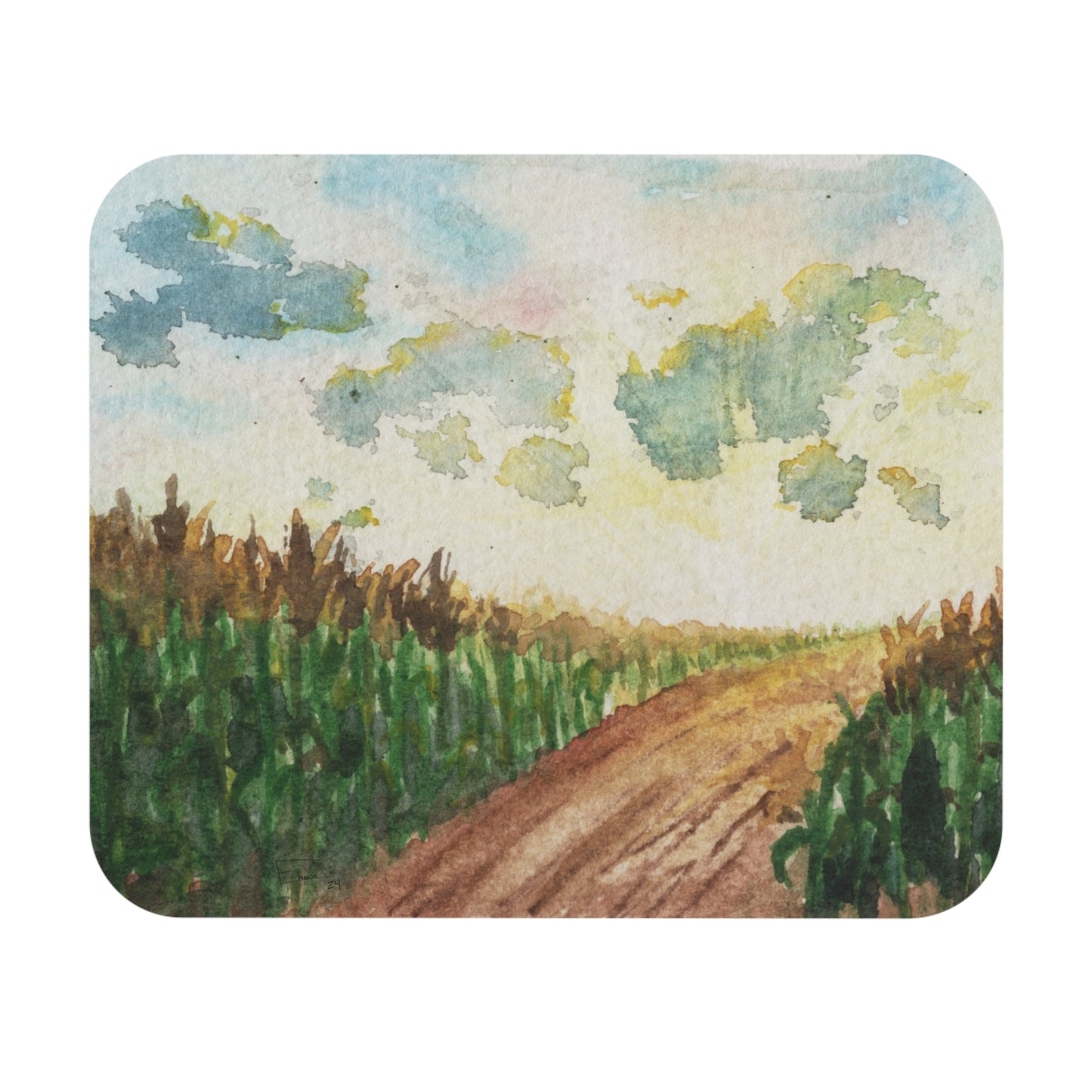 "Harvest" Countryside Landscape Mouse Pad