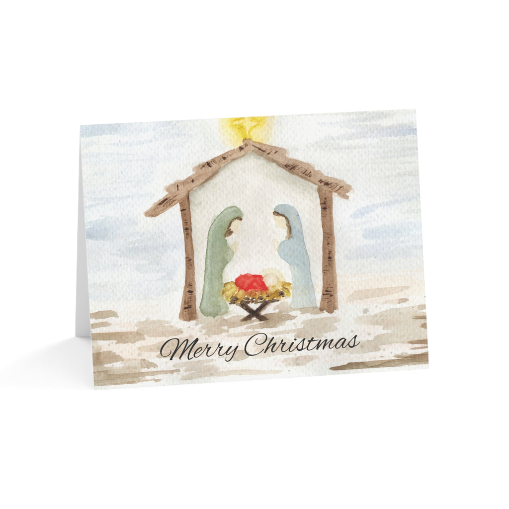 Nativity Greeting Cards (Set of 1, 10, 30, 50)