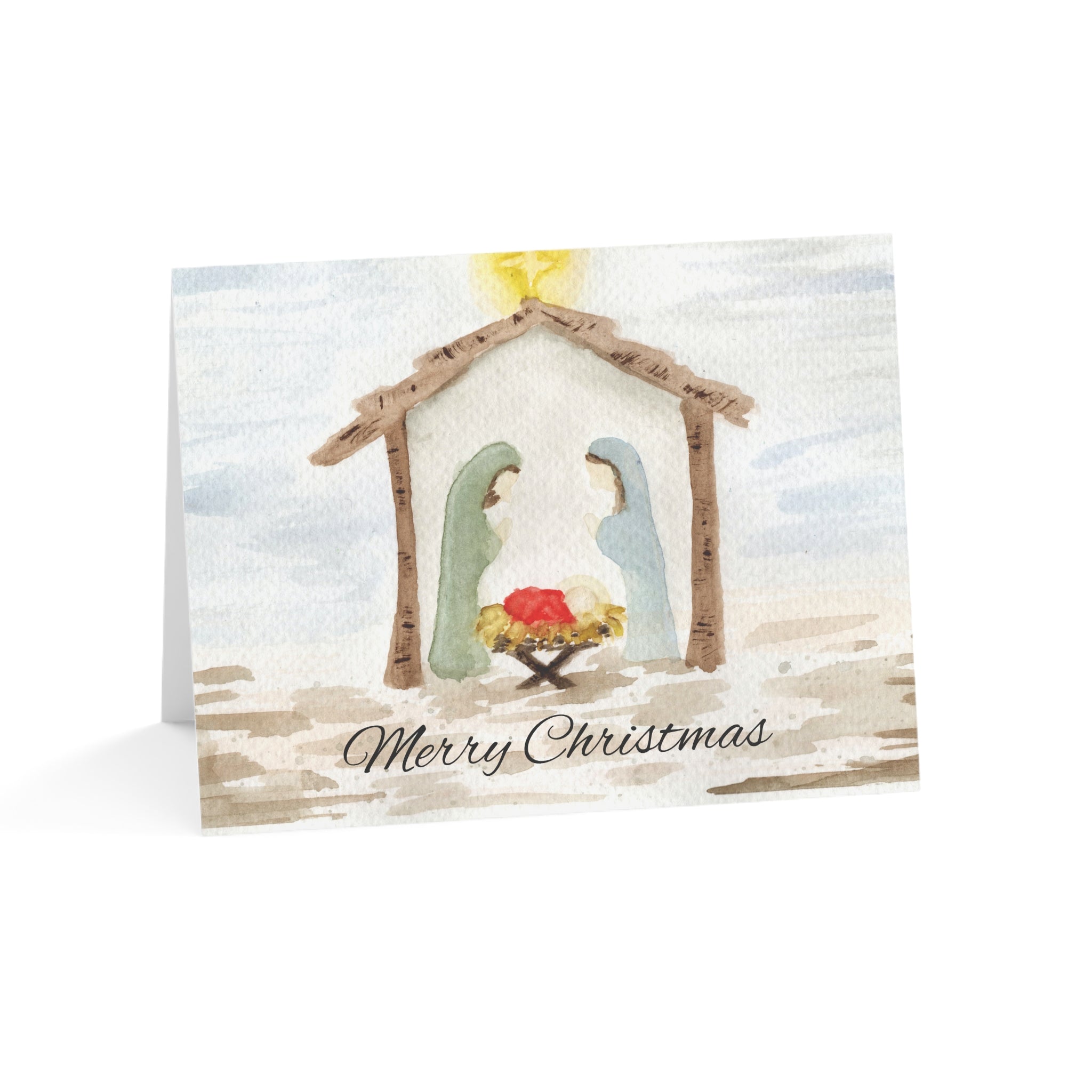 Nativity Greeting Cards (Set of 1, 10, 30, 50)