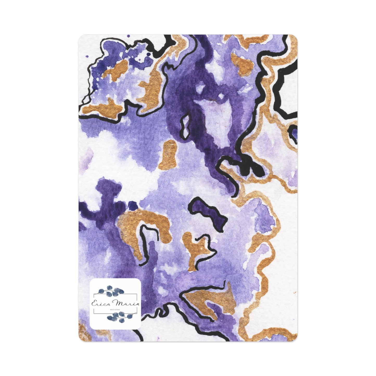 "Veins of the Earth" Abstract Watercolor Playing/Poker Cards