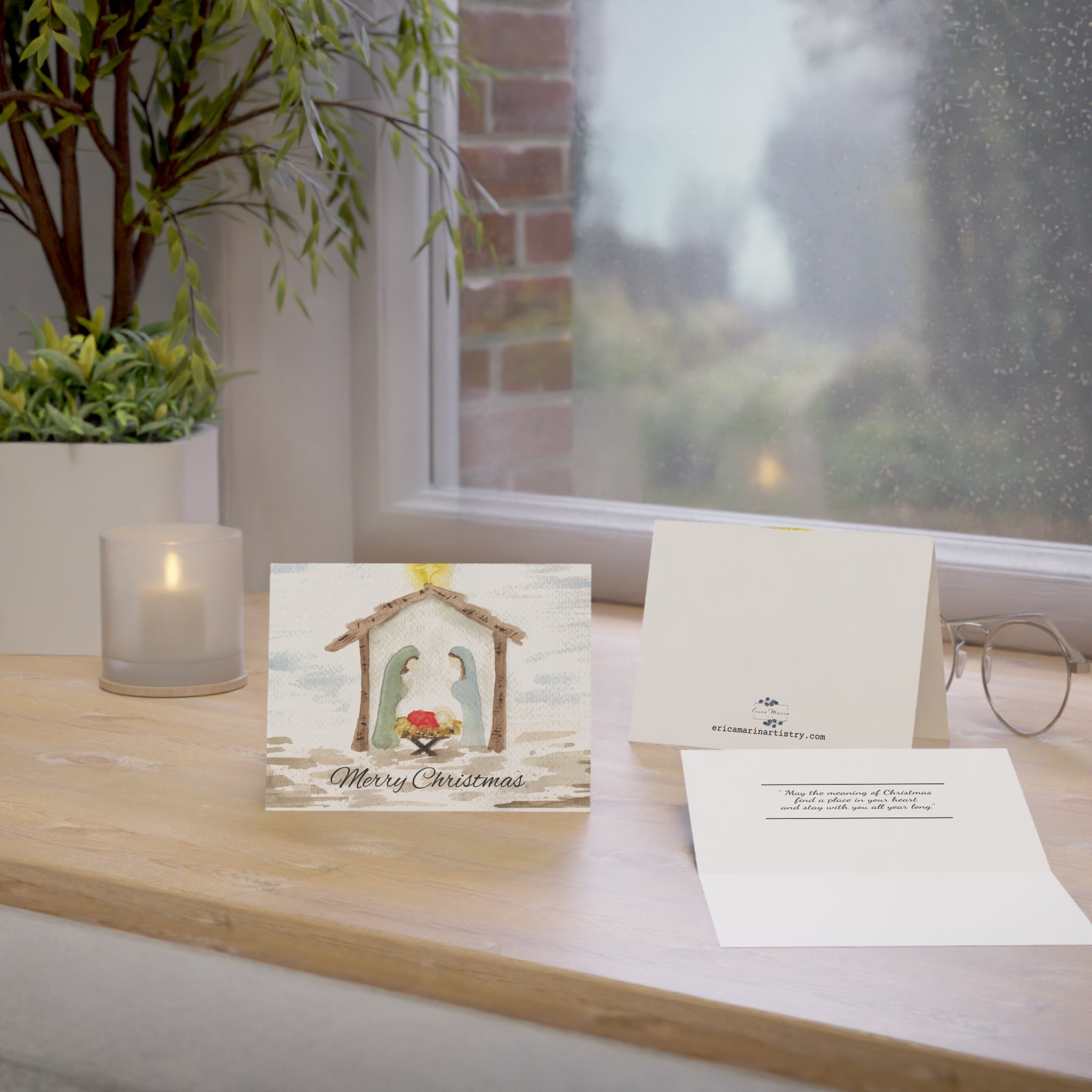 Nativity Greeting Cards (Set of 1, 10, 30, 50)