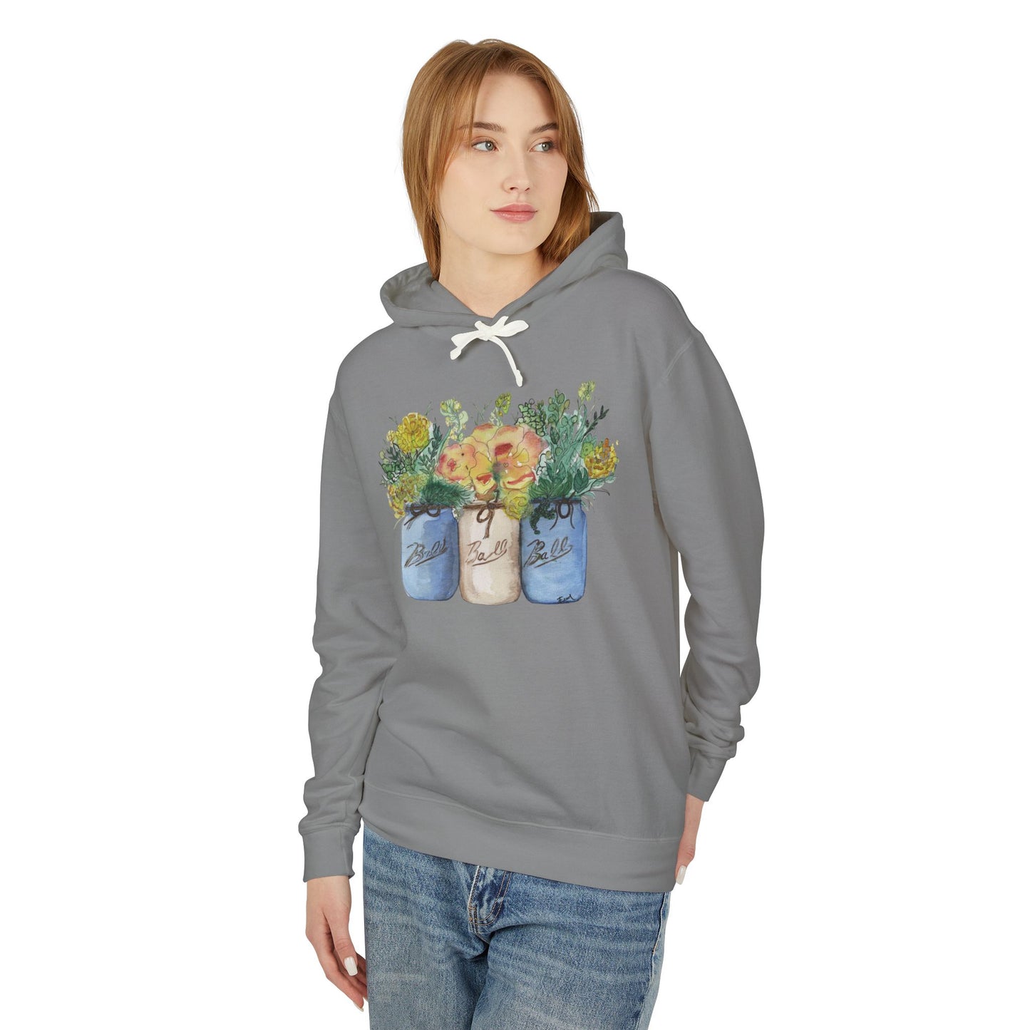 "Farmhouse Bouquet" Lightweight Hoodie