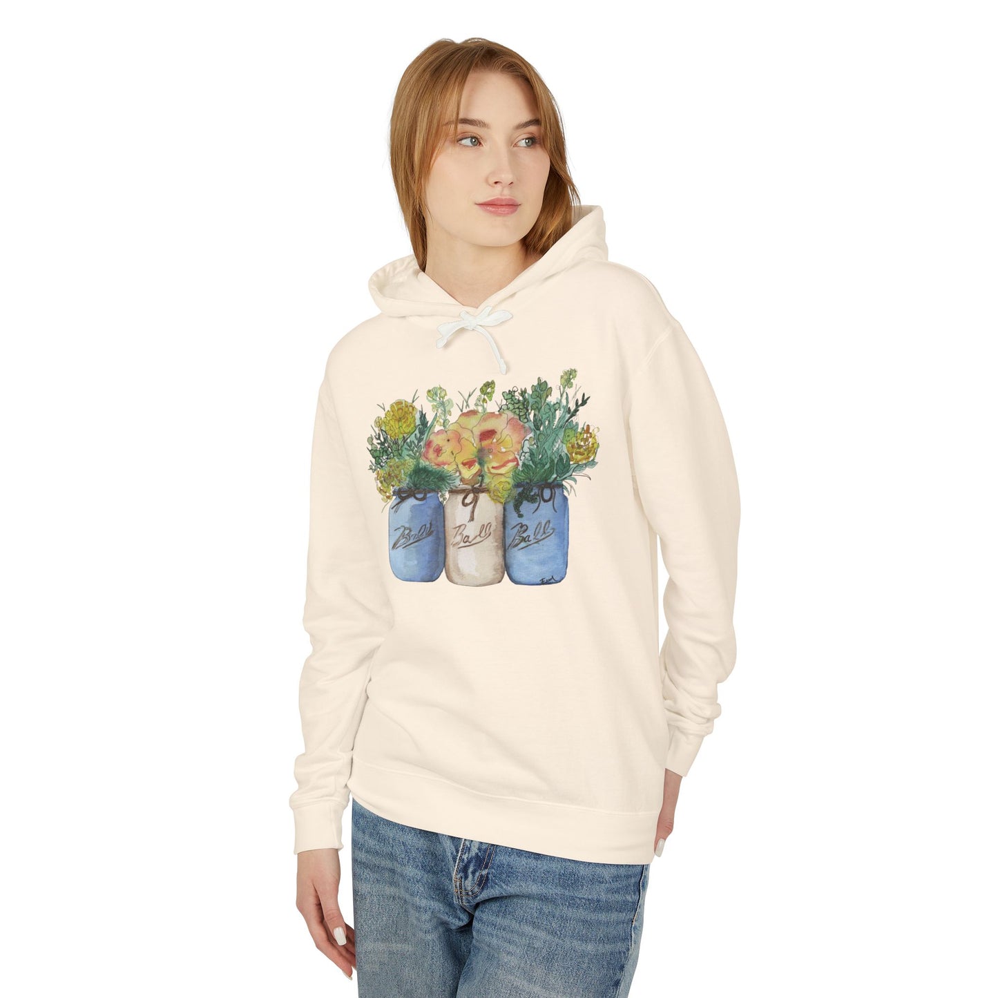 "Farmhouse Bouquet" Lightweight Hoodie