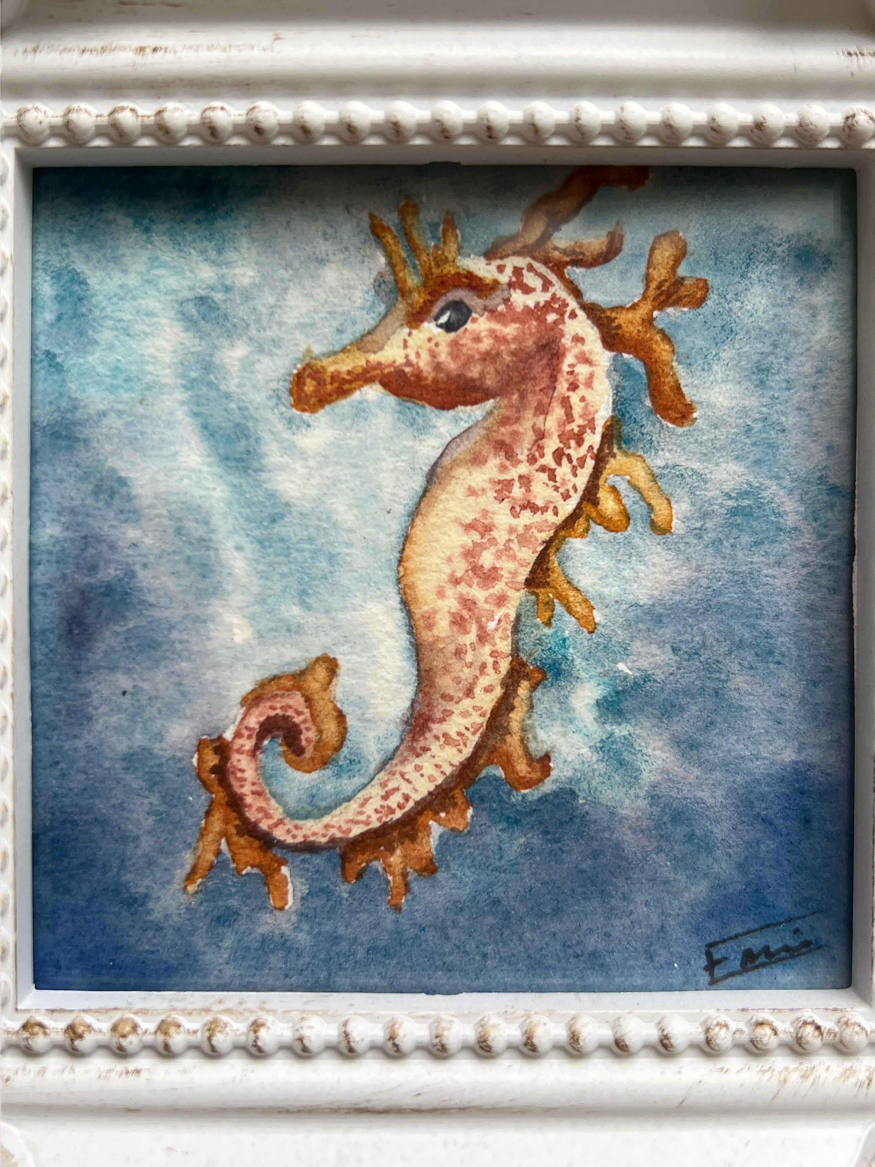 Queen Seadra Original Artwork | 3x3 | Framed