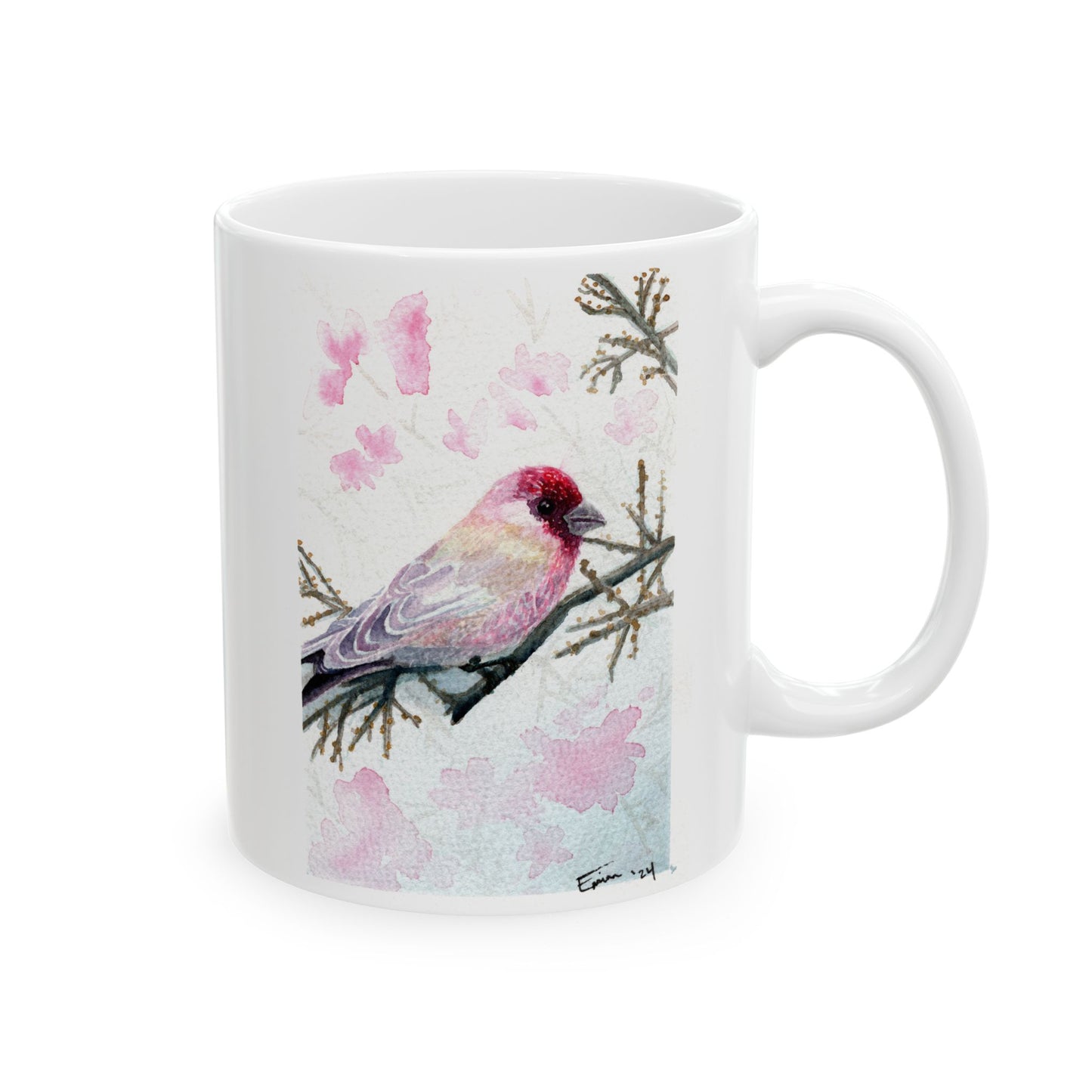 "Whispers of Spring" Watercolor Art Ceramic Mug