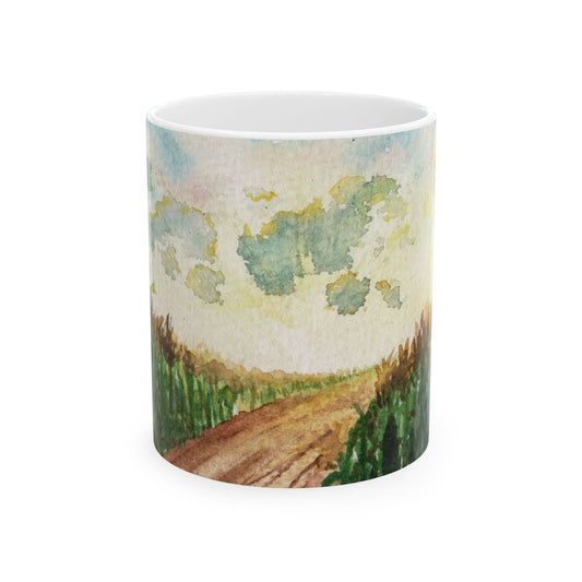 "Harvest"  Watercolor Art Ceramic Mug