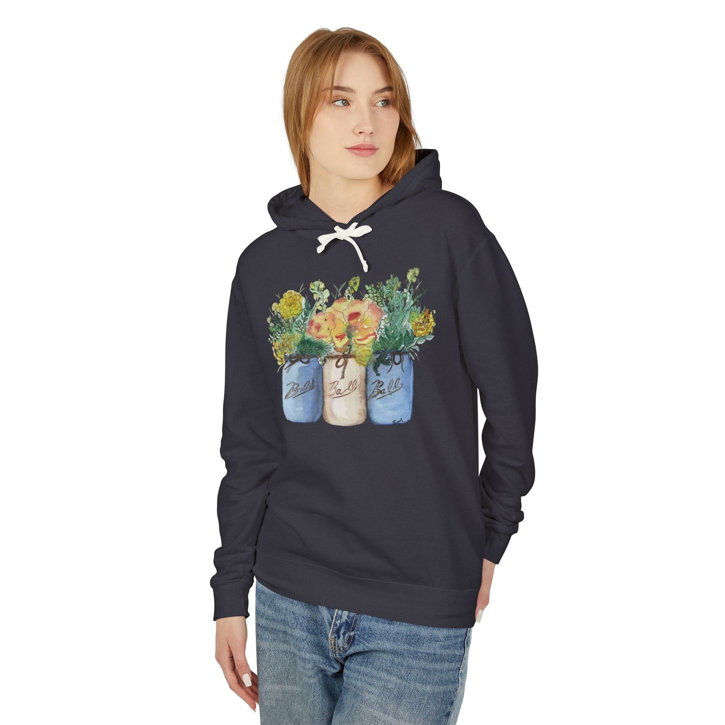 "Farmhouse Bouquet" Lightweight Hoodie