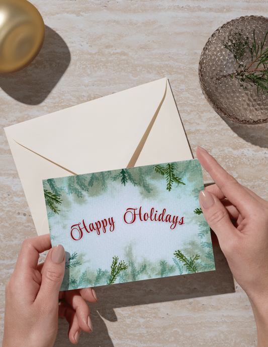 Needled Edges Greeting Card