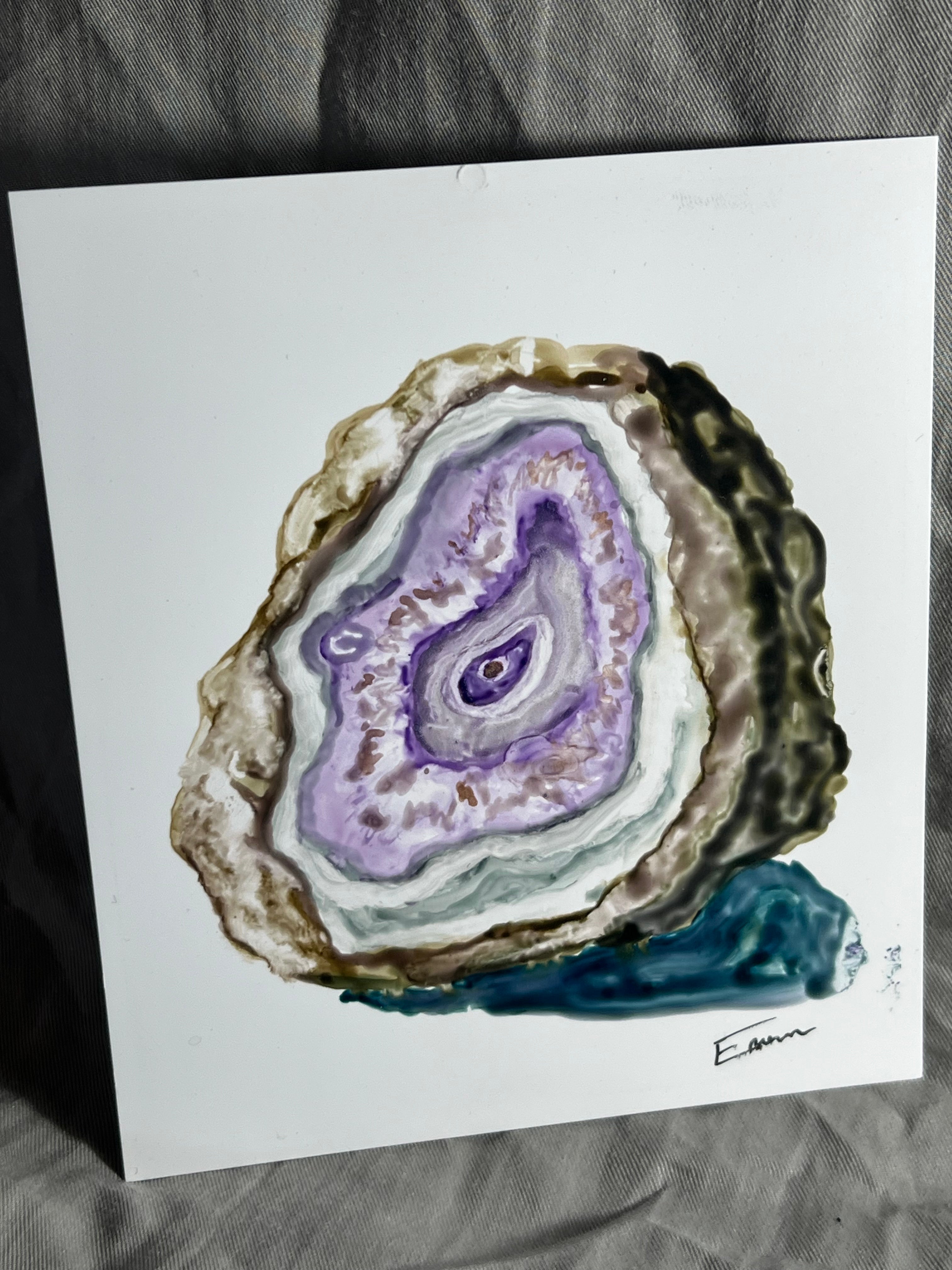 Purple Geode – Original Watercolor (4.5 x 5.5)