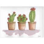 Potted Pokies Original Artwork | 9x12 | Unframed